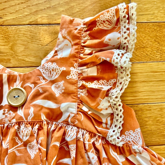 🦊Size 4/5 Eleanor Rose Friends of the Forrest dress is perfect for fall photos! - Picture 5 of 6